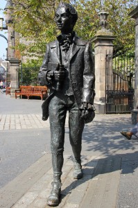 Statue of Robert Fergusson, Canongate, Edinburgh